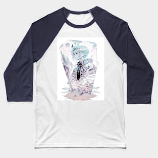 Frozen Elegance: Young Man in Stunning Template Phone Case Baseball T-Shirt